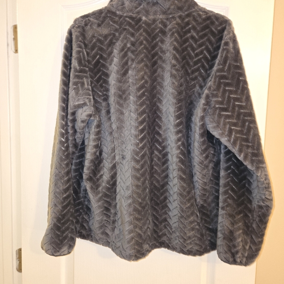 Women’s FREE COUNTRY XL plush jacketBraided Butter Design Like New - Picture 6 of 11